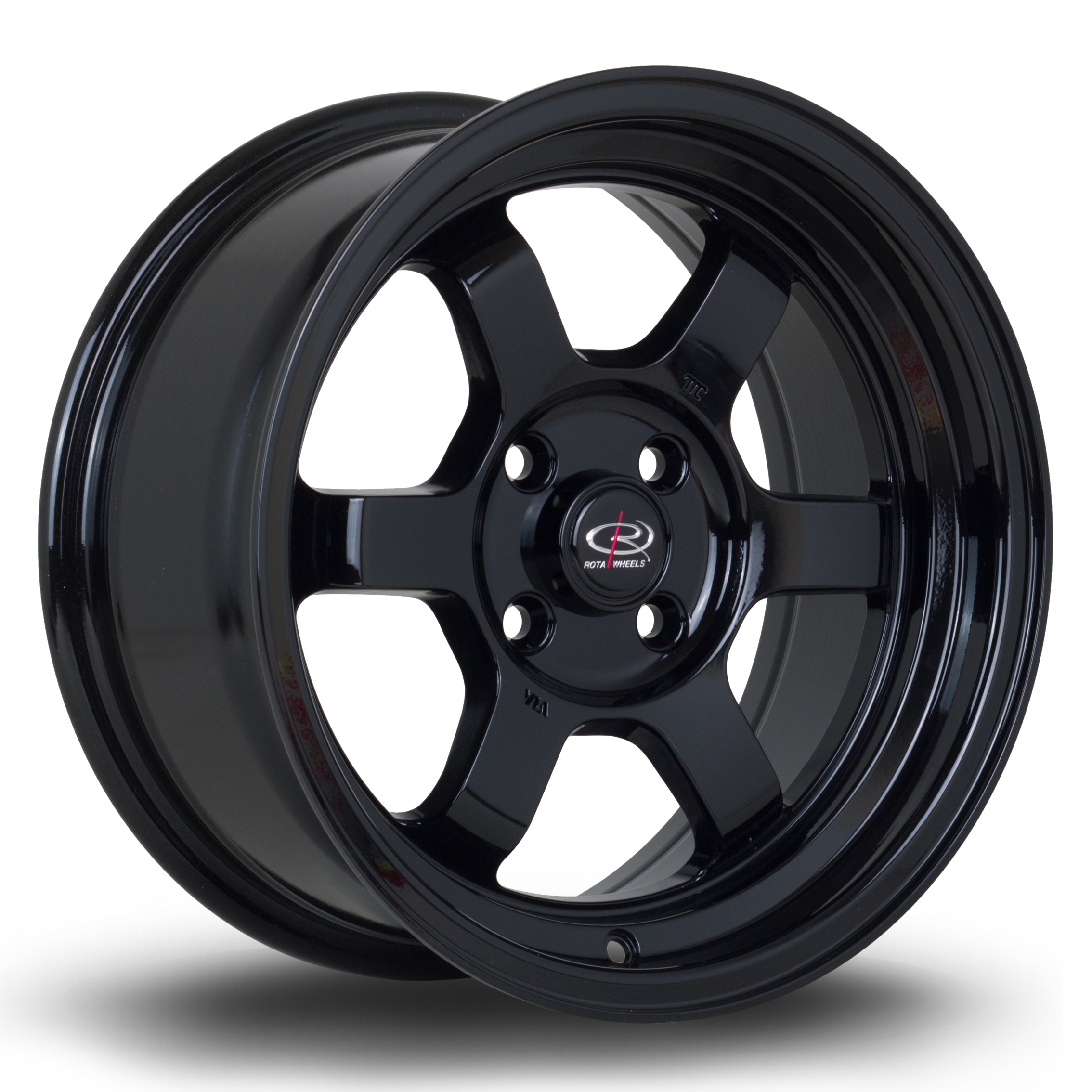 Rota Grid-V,  15 x 7 inch, 4100 PCD,ET20 in Black Single Rim