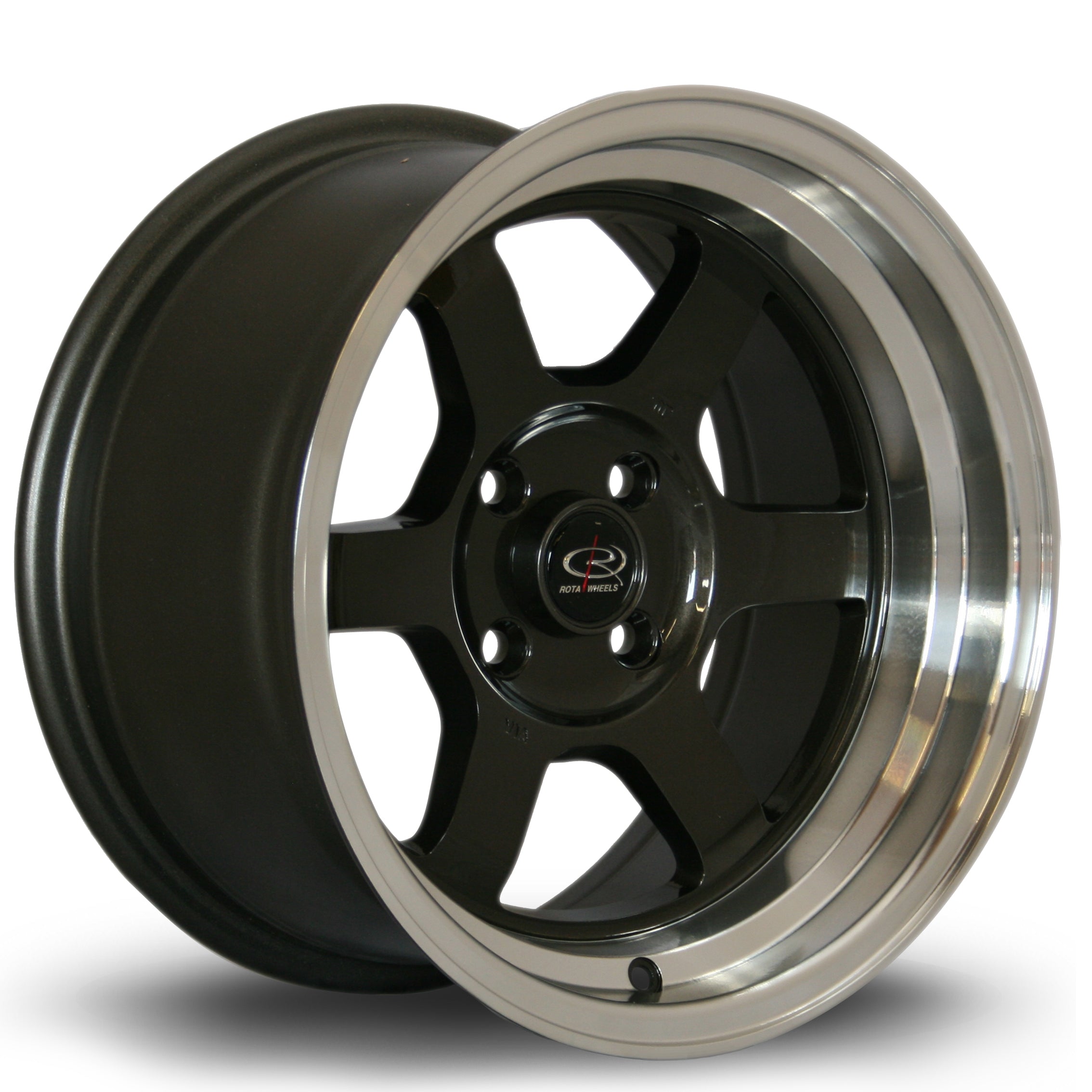 Rota Grid-V, 15 x 8 inch, 4100 PCD, ET0 Gunmetal Polished Lip - Rotashop