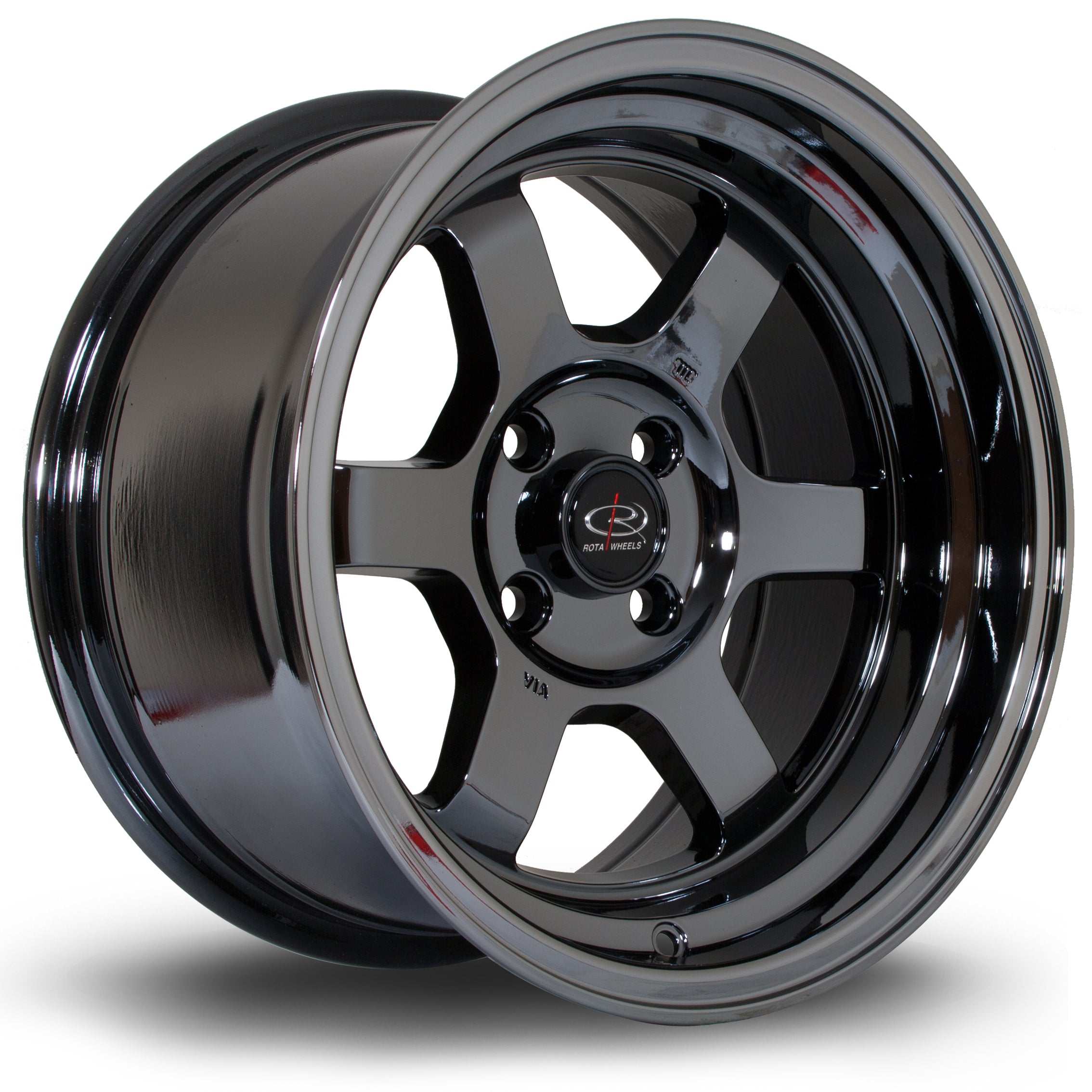 Rota Grid-V, 15 x 8 inch, 4100 PCD, ET0 Titanium Chrome - Rotashop