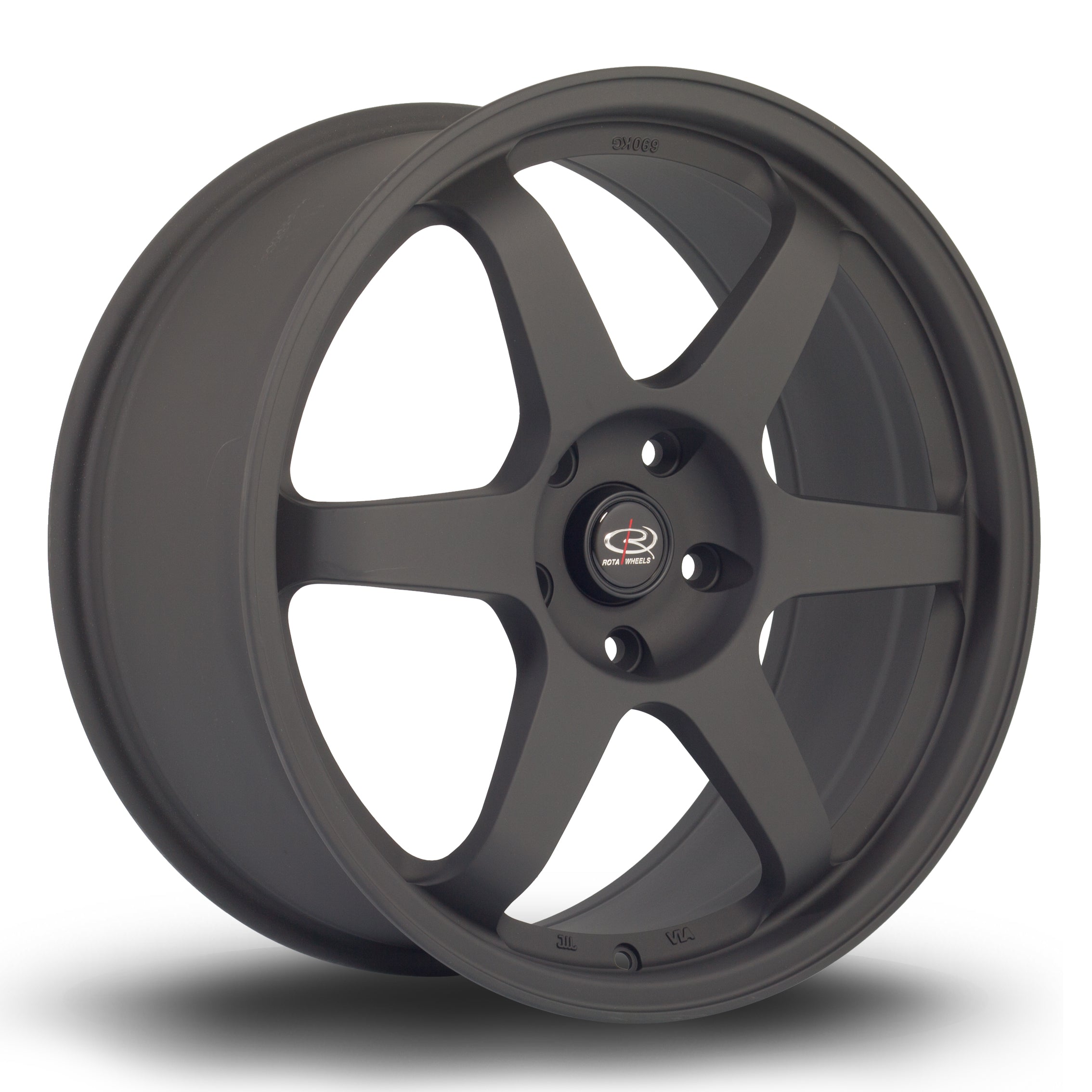 Rota Grid, 19 x 8.5 inch, 5120 PCD, ET48 Flat Black Variant 2 Civic Type R Only - Rotashop