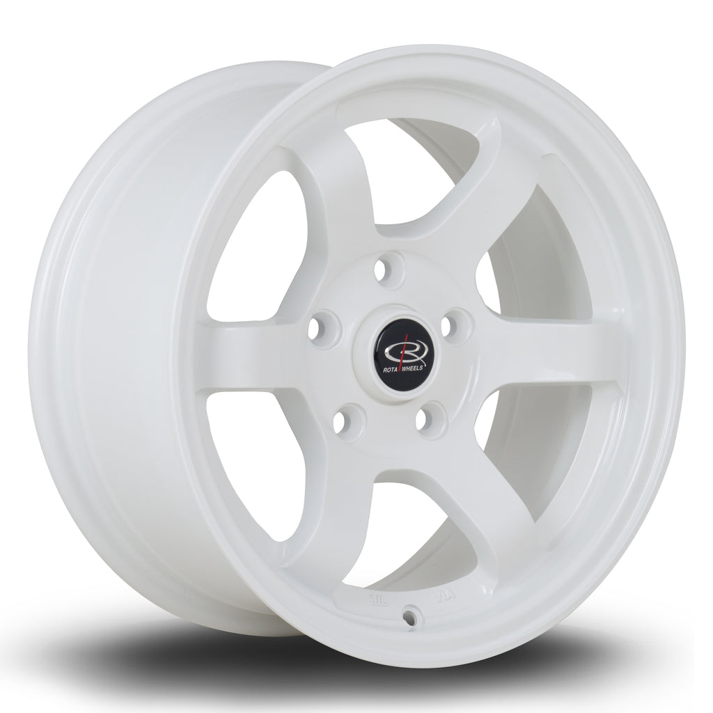 Rota Grid Max, 15 x 7 inch, 5114 PCD, ET20 White - Rotashop