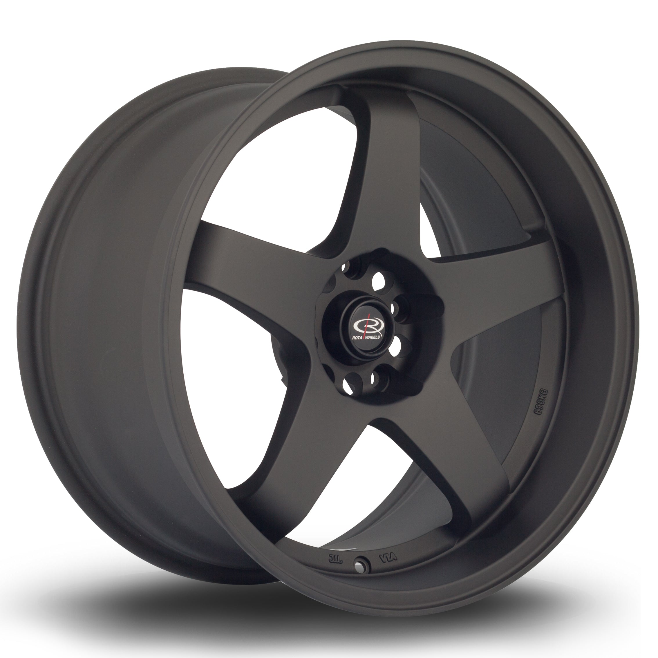 Rota GTR-D, 18 x 10 inch, 5114 PCD, ET35 in Flat Black Variant 2 Single Rim - Rotashop