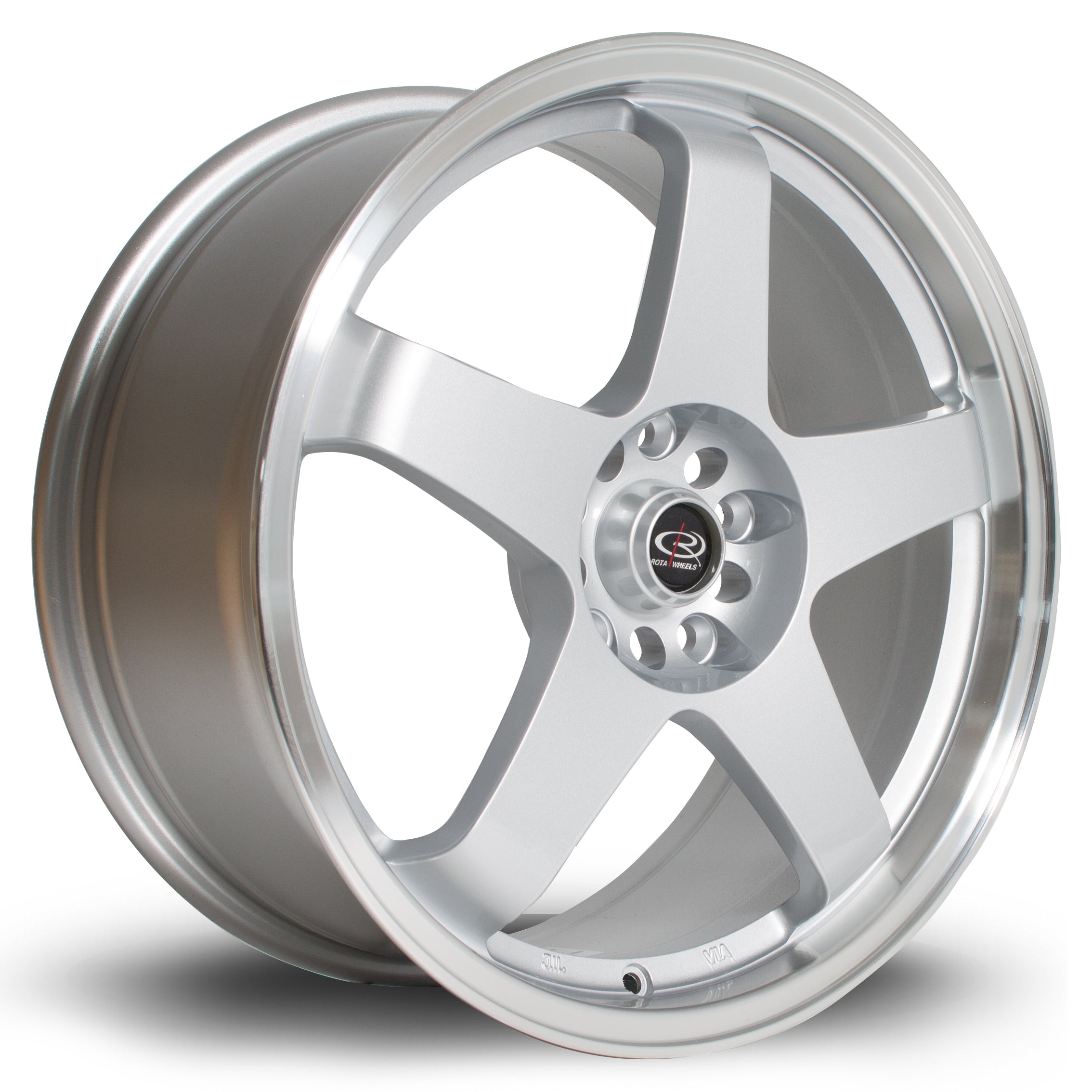 Rota GTR, 18 x 8.5 inch, 5114 PCD, ET30 Silver with Polished Lip - Rotashop