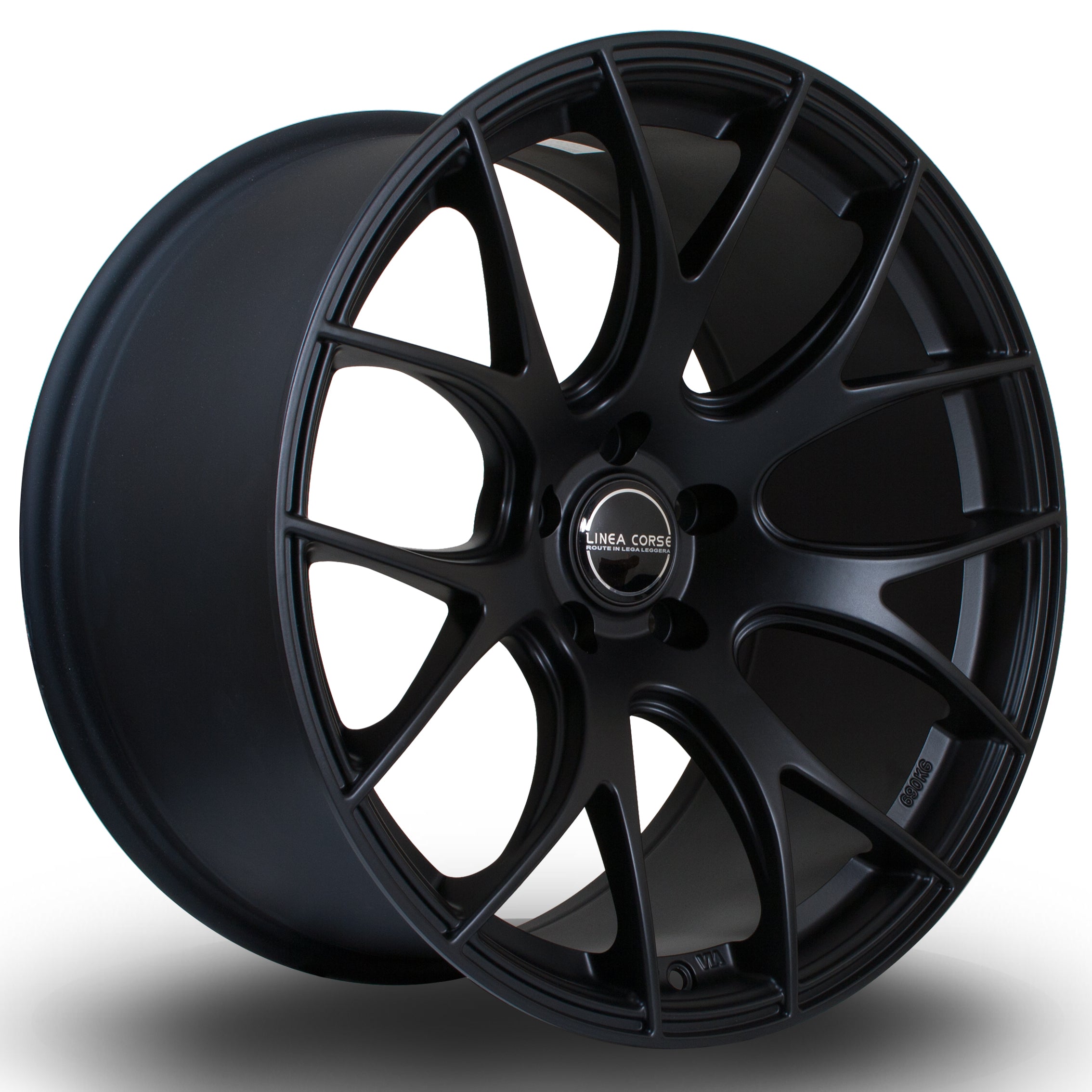 Linea Corse LC818, 19 x 10 inch, 5112 PCD, ET25 Flat Black - Rotashop