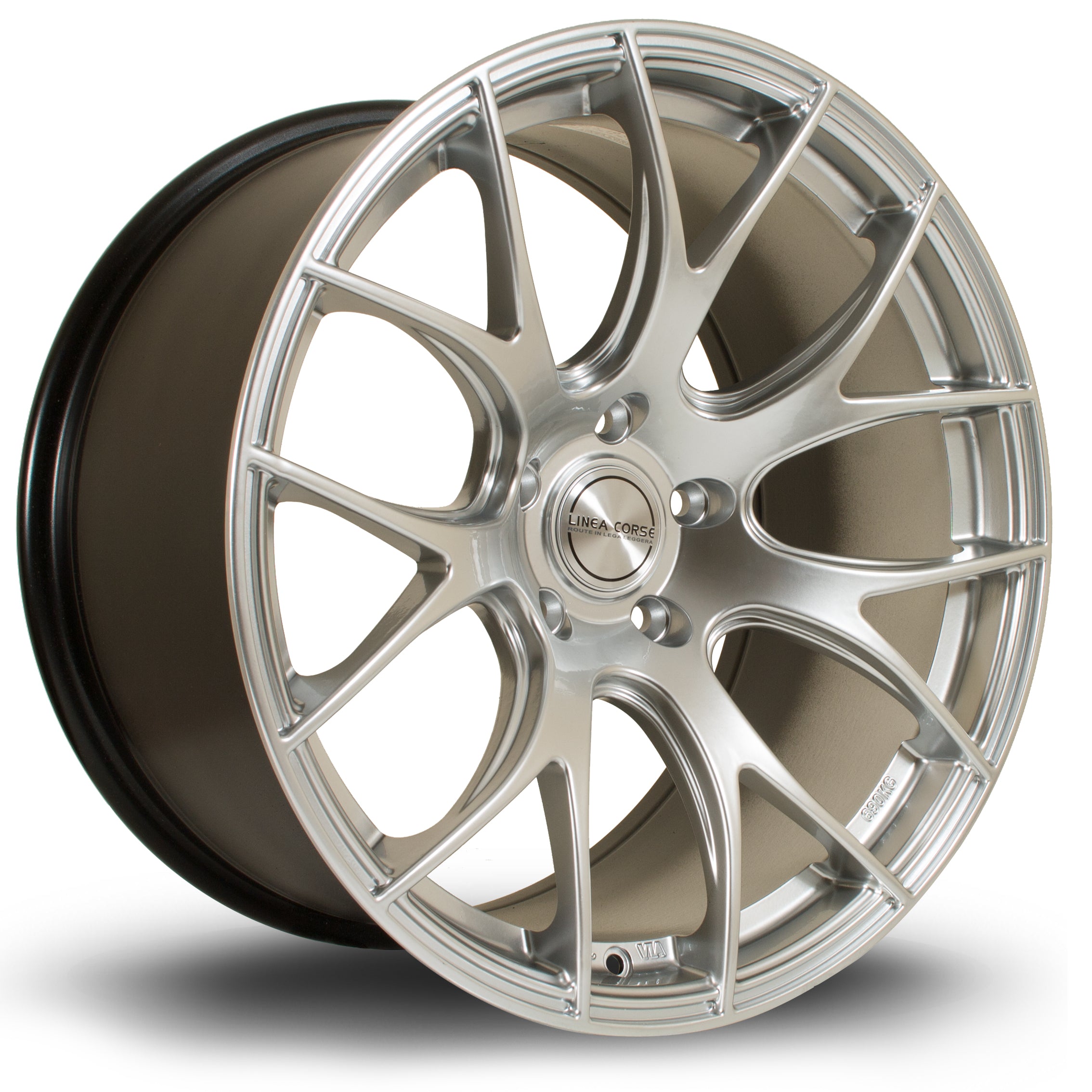 Linea Corse LC818, 19 x 10 inch, 5100 PCD, ET38 Hyper Silver - Rotashop