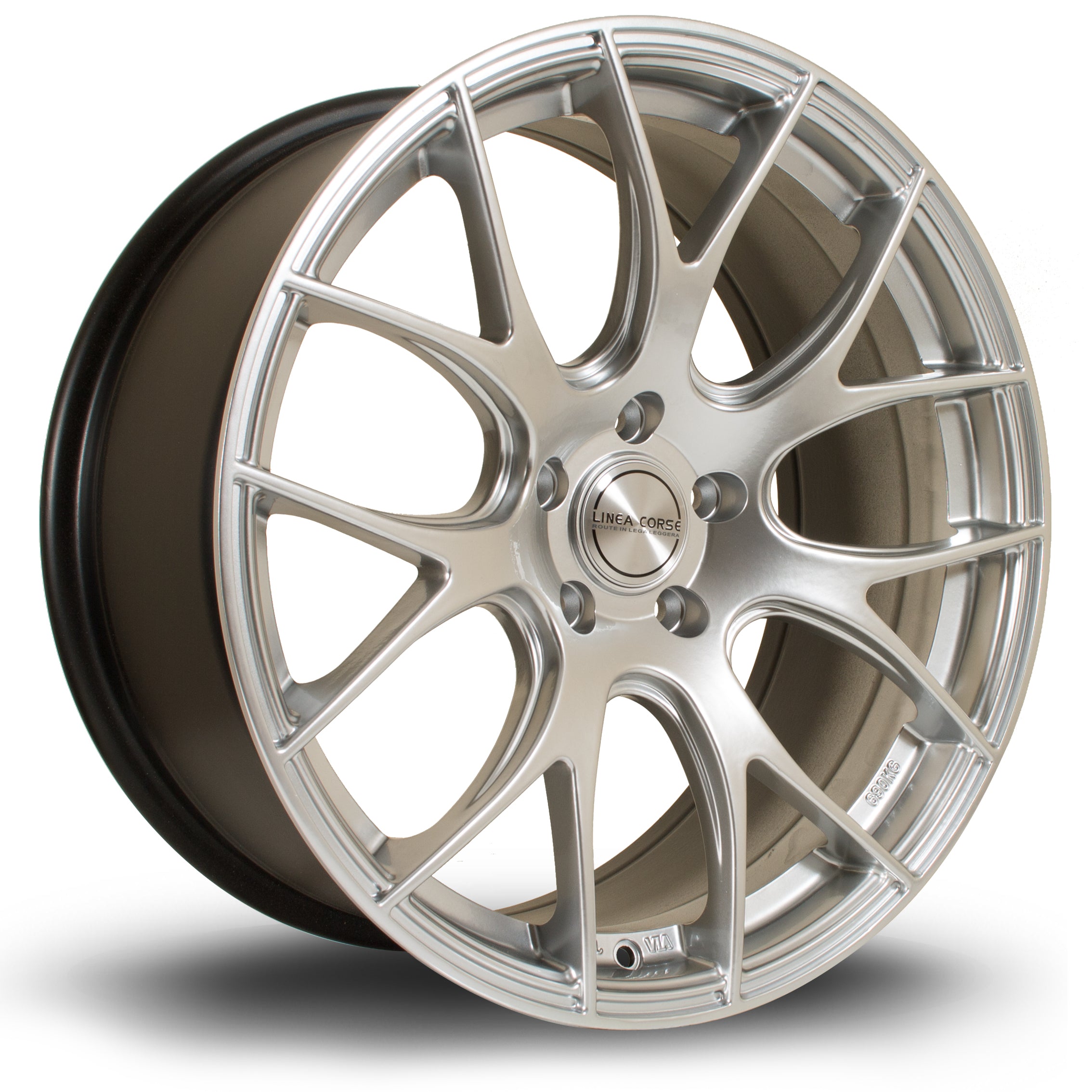 Linea Corse LC818, 19 x 8.5 inch, 5112 PCD, ET45 Hyper Silver - Rotashop