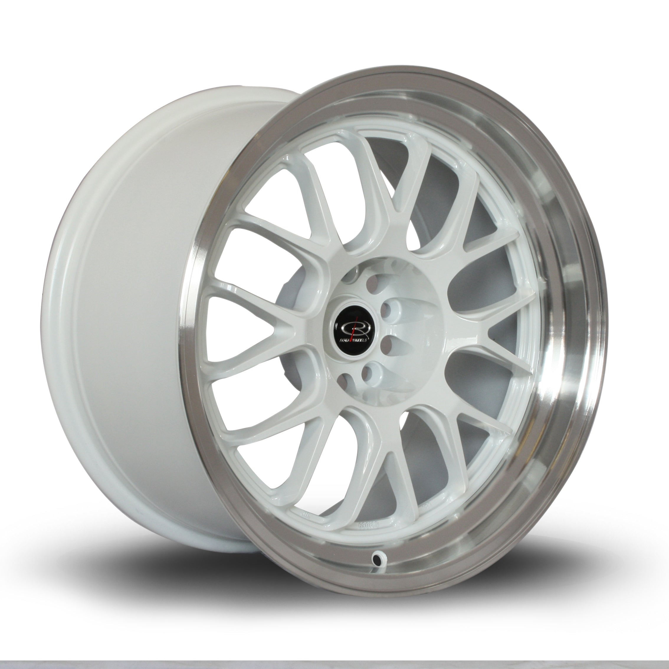 Rota MXR, 18 x 10 inch, 5114 PCD, ET12 White with Polished Lip - Rotashop