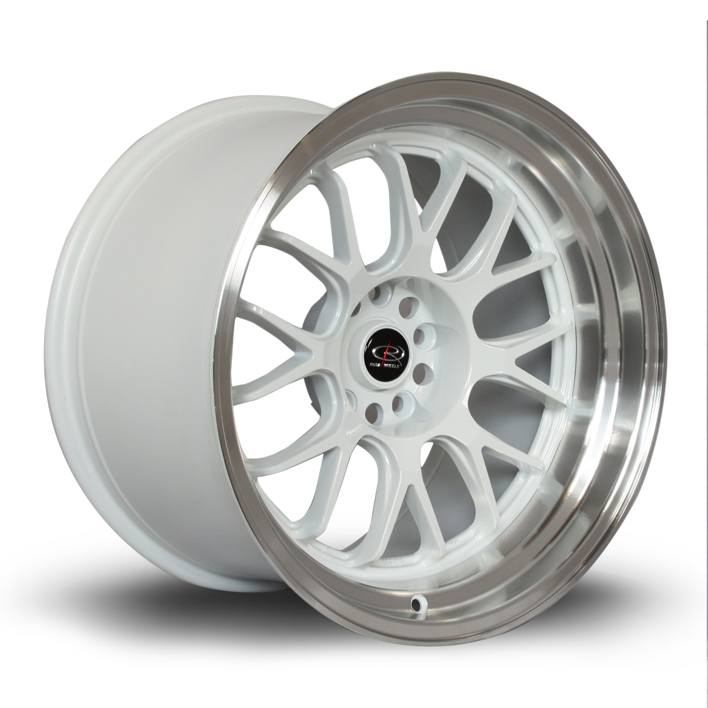 Rota MXR, 18 x 11 inch, 5114 PCD, ET8 White with Polished Lip - Rotashop