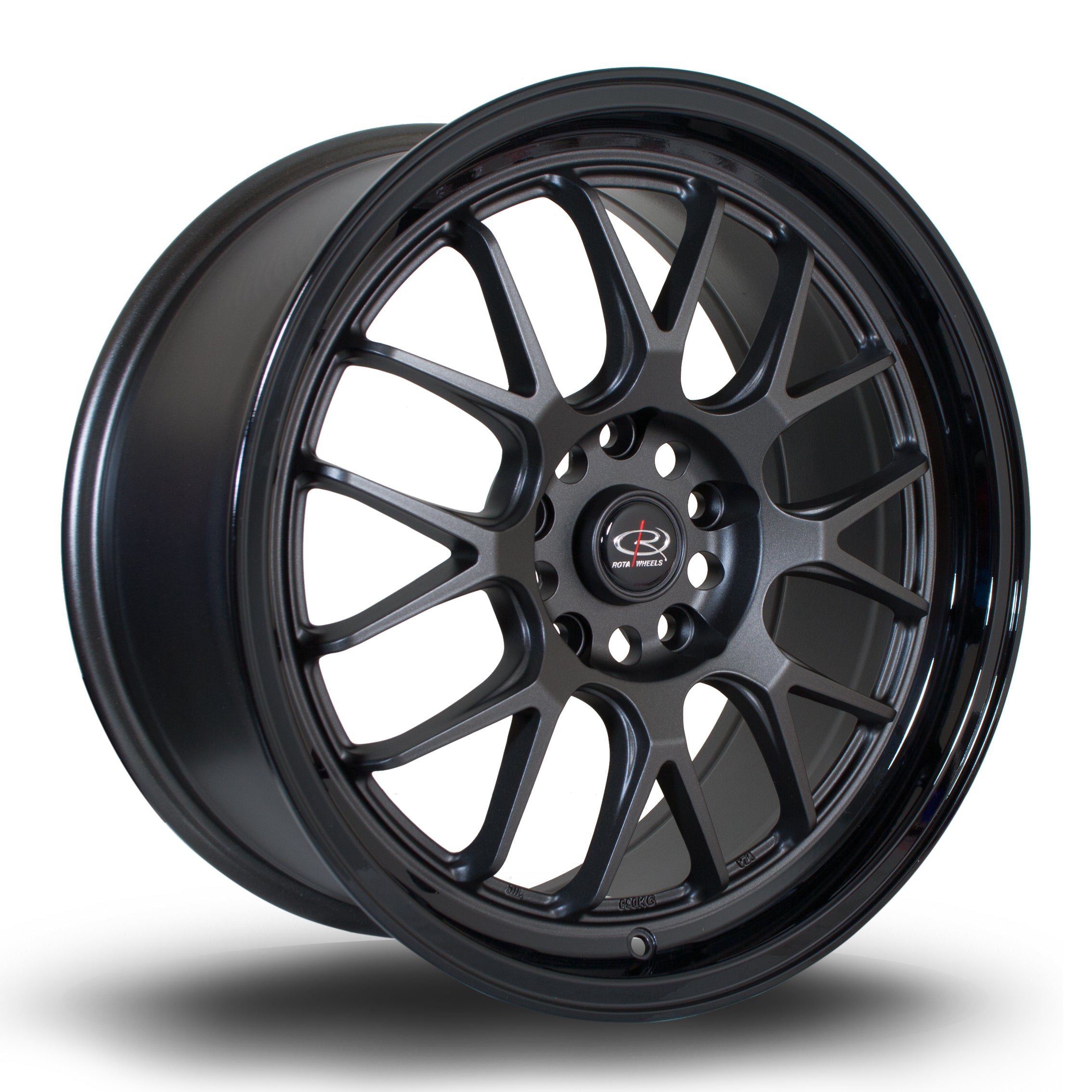 Rota MXR, 18 x 8.5 inch, 5120 PCD, ET45 Flat Gunmetal with Gloss Black Lip - Rotashop