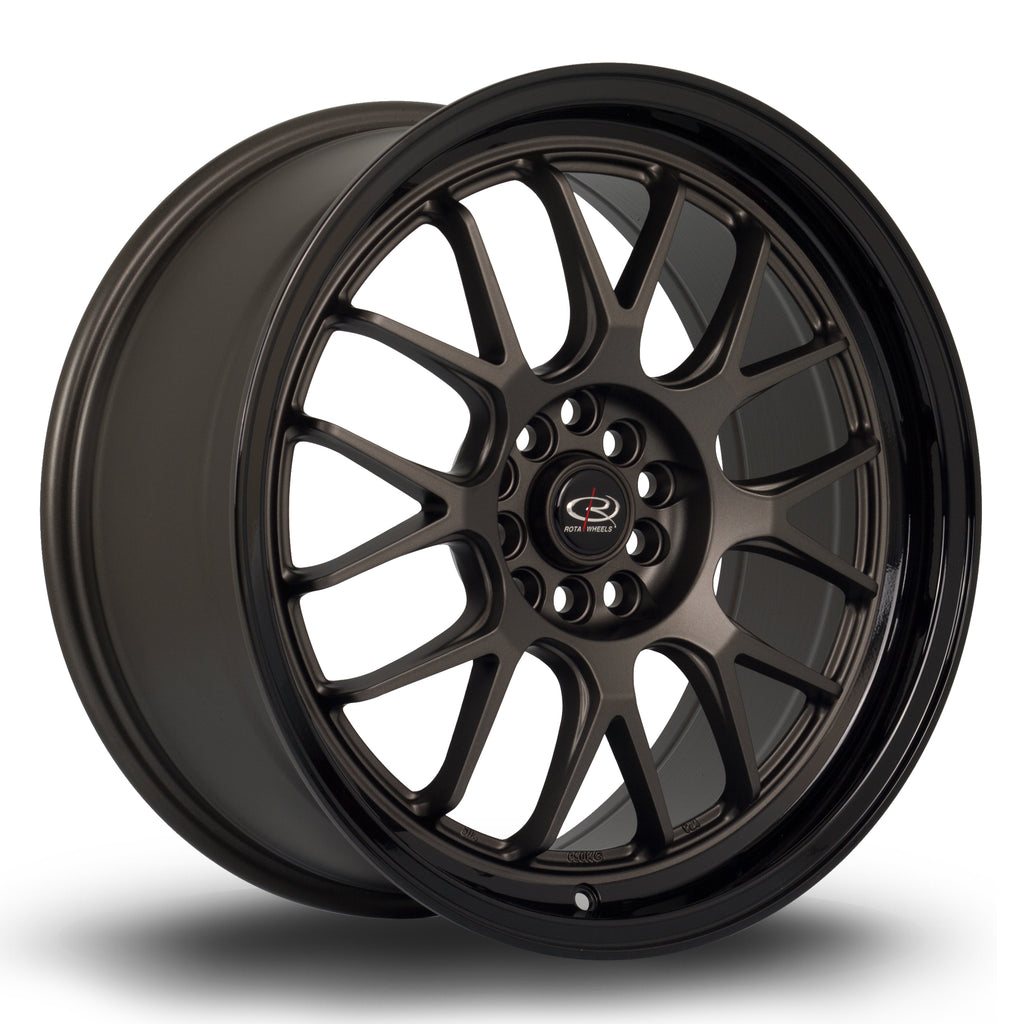 Rota Wheels MXR, 18 x 8.5 inch, 5114~5100 PCD, ET44 Flat Gunmetal with GLoss Black Lip - Rotashop