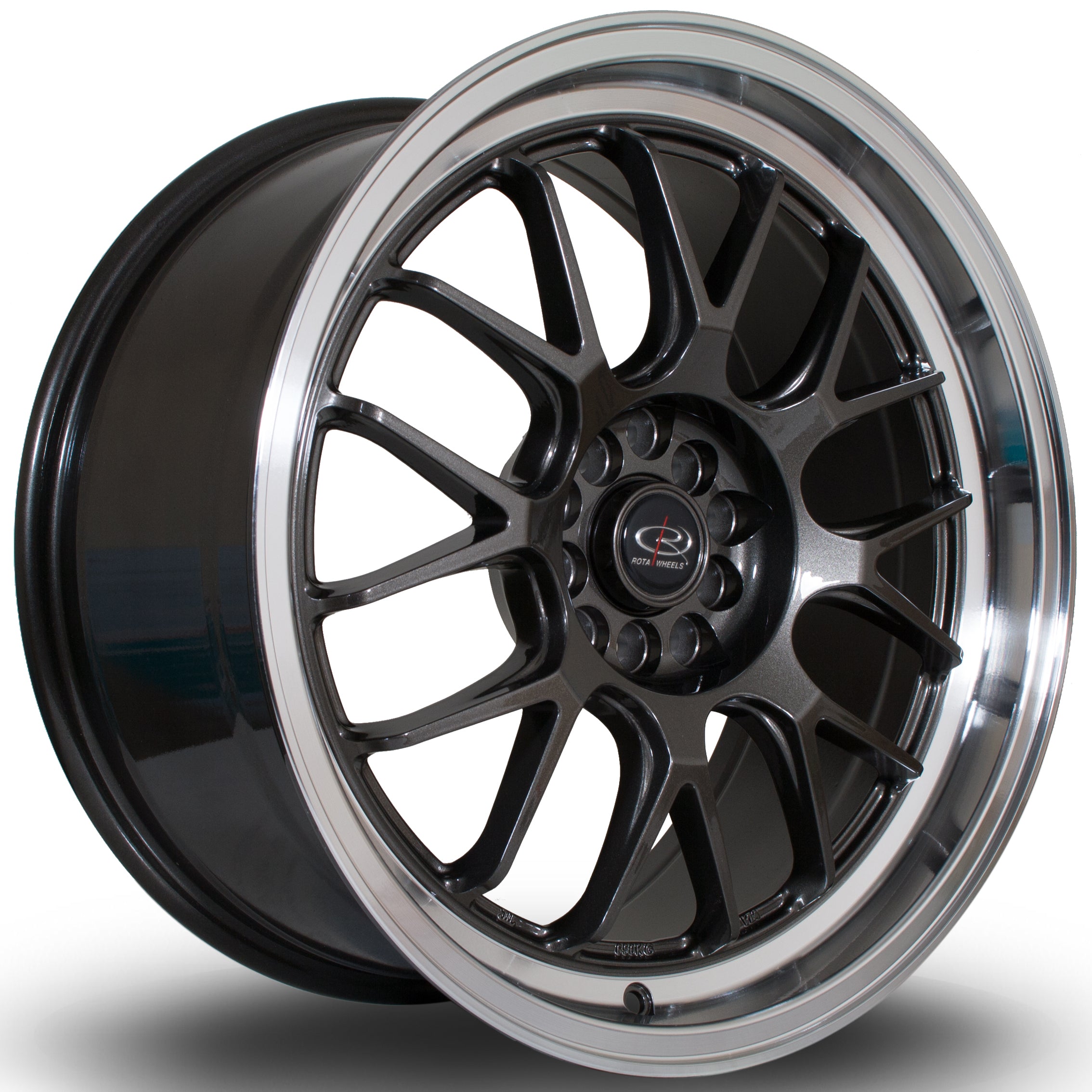 Rota Wheels MXR, 18 x 8.5 inch, 5112~5100 PCD, ET38 Gunmetal with Polished Lip - Rotashop