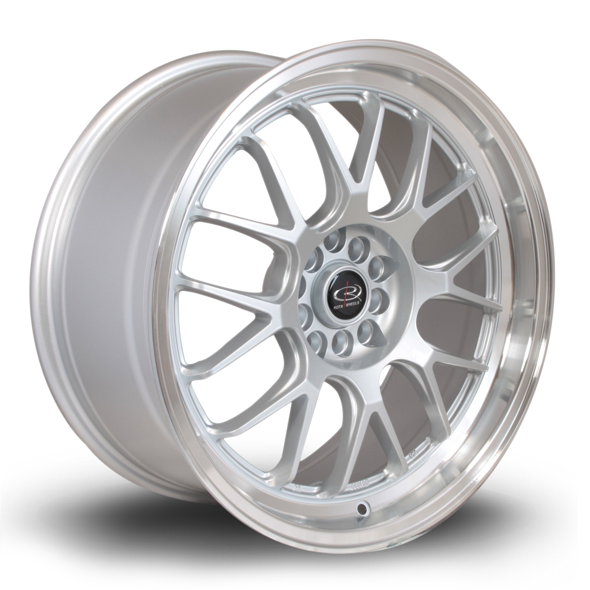 Rota MXR, 18 x 8.5 inch, 5112~5100 PCD, ET38 Silver with Polished Lip - Rotashop