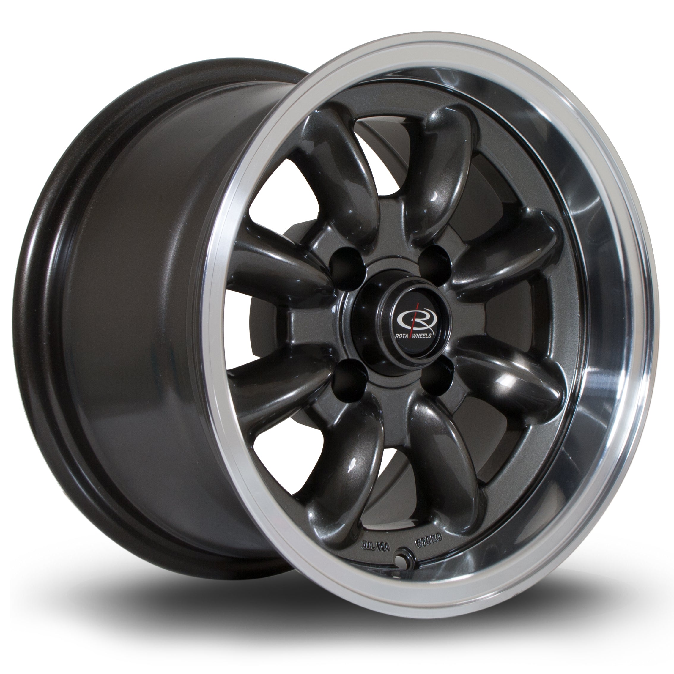 Rota RB, 13 x 8 inch, 4100 PCD, ET4 Gunmetal Polished Lip - Rotashop