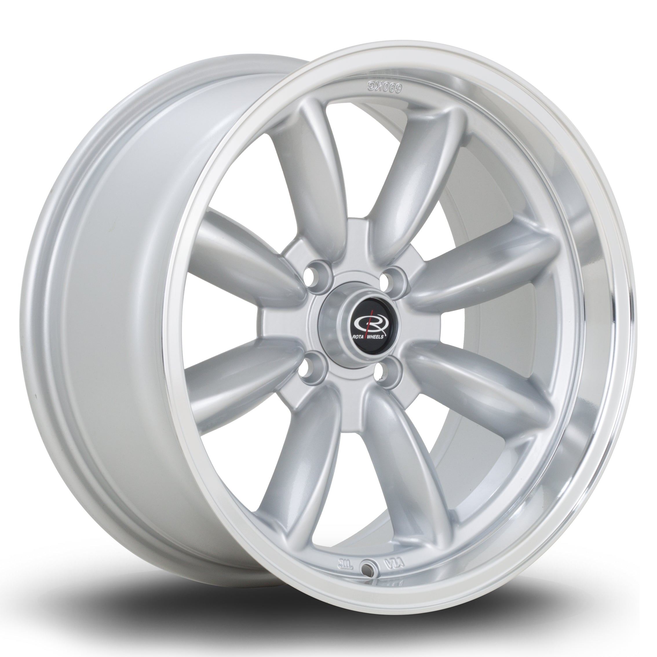 Rota RBR,  16 x 8 inch, 4100 PCD,ET10 in RLSilver Single Rim